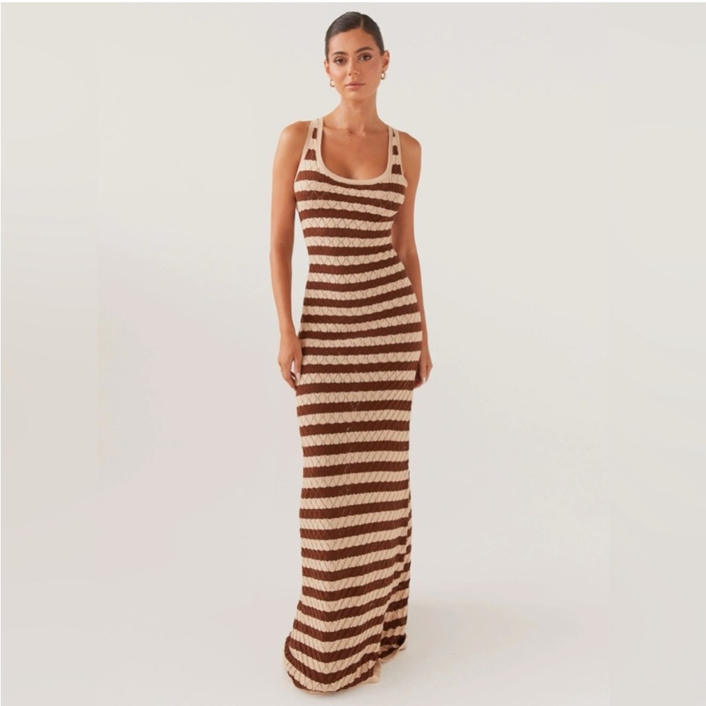 Peppermayo Off the Record Knit Maxi Dress